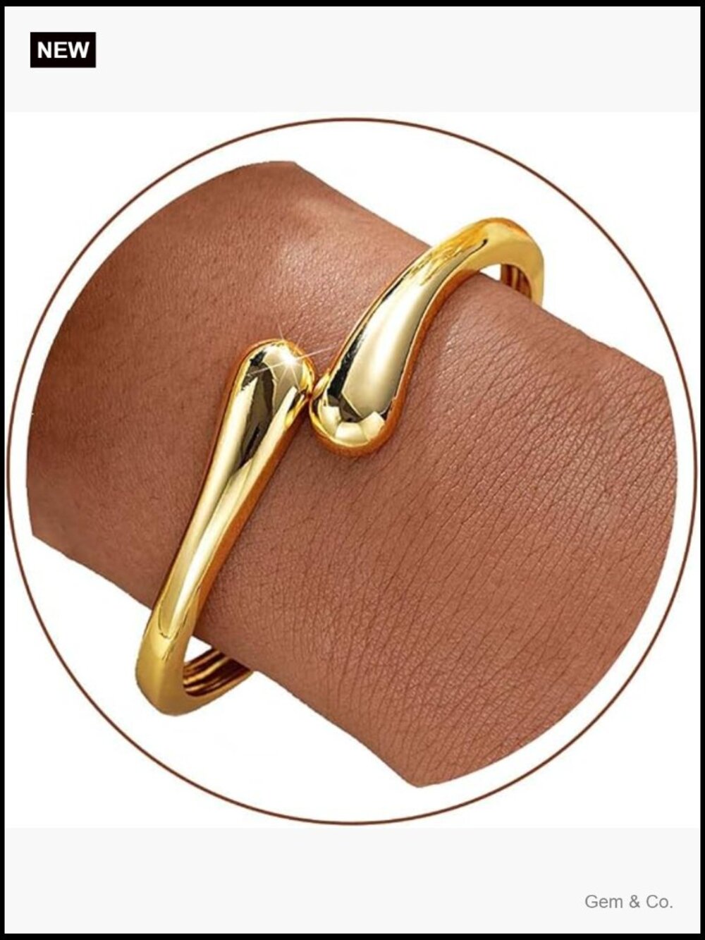 Trendy Chunky Gold Bangle Bracelet Adjustable Cuff Jewelry Women Gift